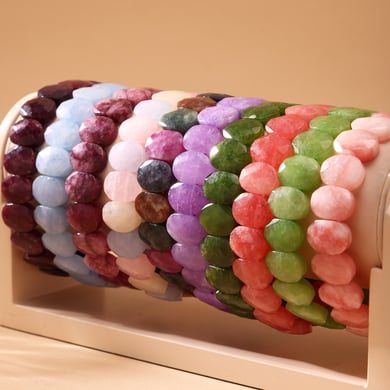 1 Piece Polychrome Beads Natural Stones Women's Beaded Bracelets h5 Picture2