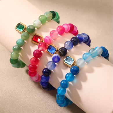 1 Piece Elegant Natural Beads Women's Beaded Bracelets h5 Picture8