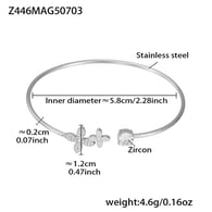 Z446-Steel Color Zircon Bracelet Picture2