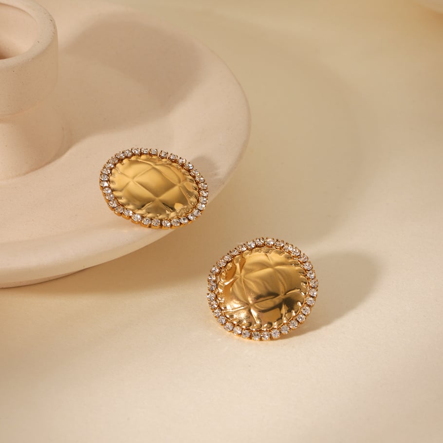 1 Pair Simple Daily Geometric Stainless Steel Women's Stud Earrings h5Picture4