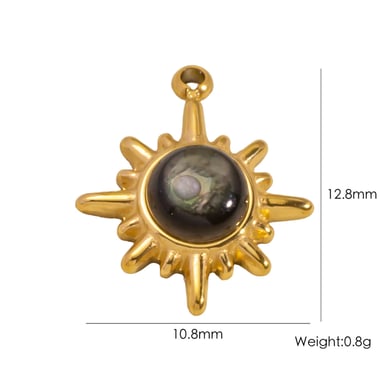 Three Dimensional Cute Fruit Series Stainless Steel DIY Pendant h5 