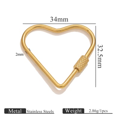 1 Stück DIY Sternform Edelstahl Schmuckverschlüsse h5 