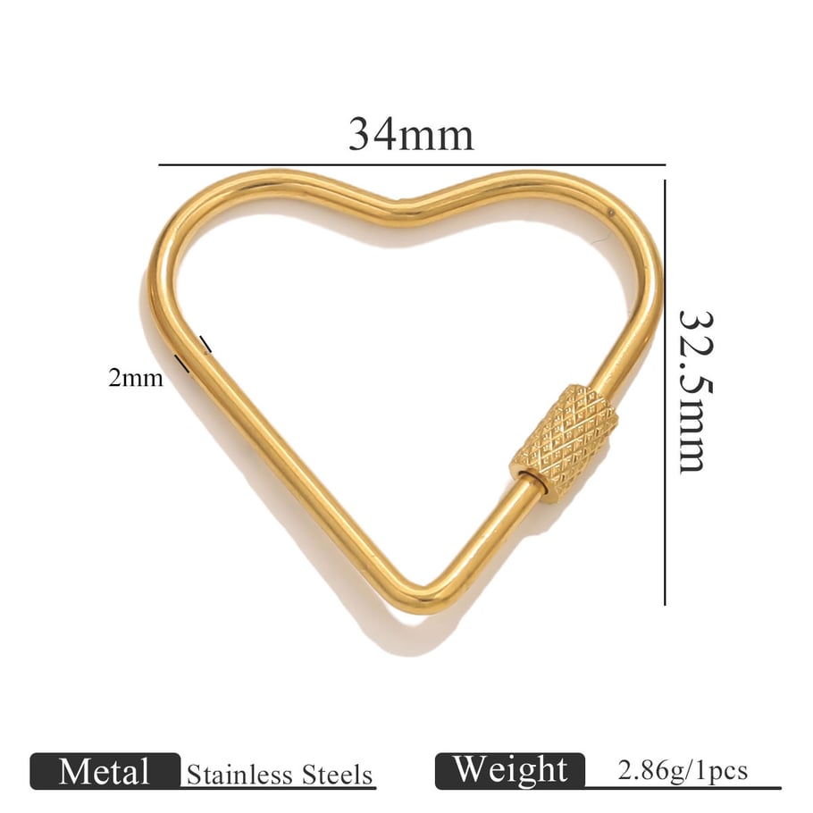 1 Stück DIY Sternform Edelstahl Schmuckverschlüsse 