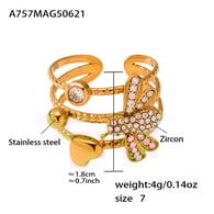 A757-Golden Bee Ring/No.7 Picture4