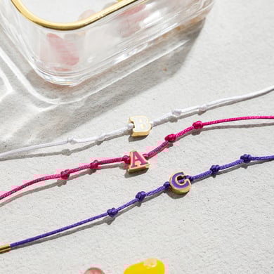Bracelet à breloques pour femme en acier inoxydable couleur or avec lettre quotidienne, 1 pièce h5 Image6