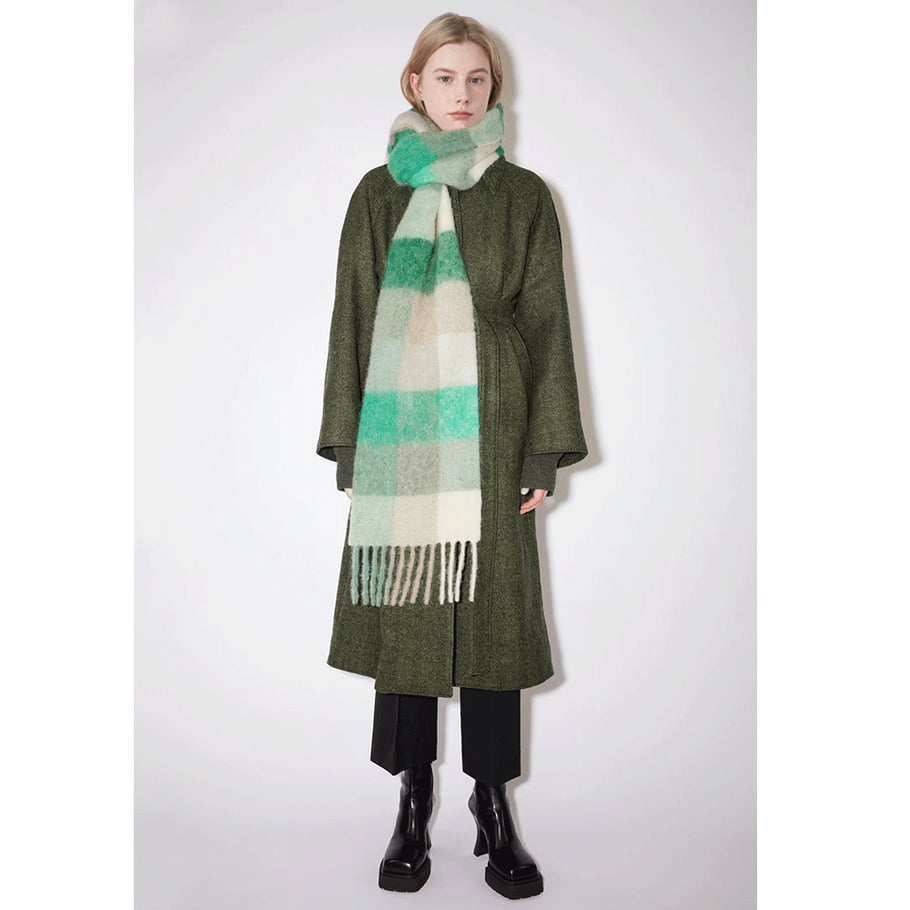 1 Stück klassischer karierter Polyester-Winterschal für Damen Bild2