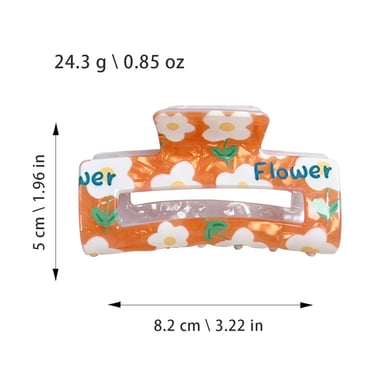 1 Piece Sweet Flower Acrylic Women's Hair Claws h5 Picture7