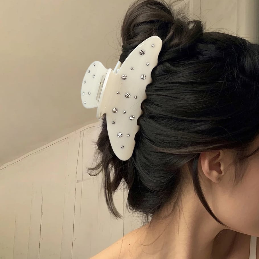 1 Piece Simple Series Classic Solid Color Acrylic Women's Hair Claws Picture7