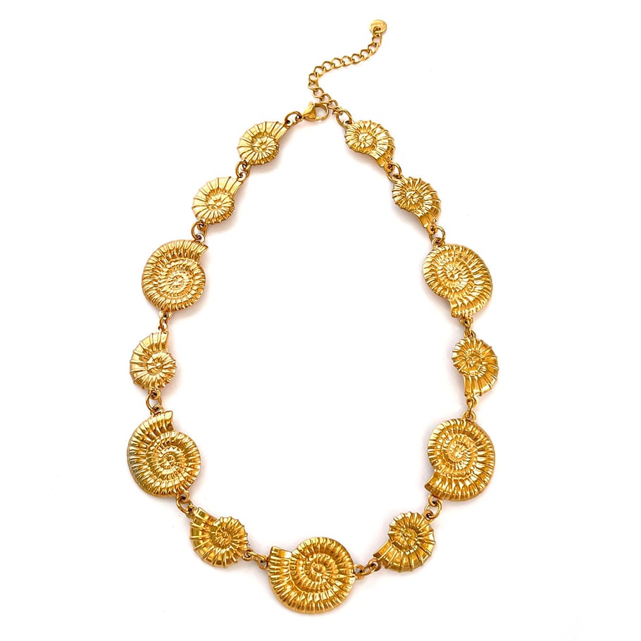 1 Piece Starfish Stainless Steel Gold Color Pendant Necklace 