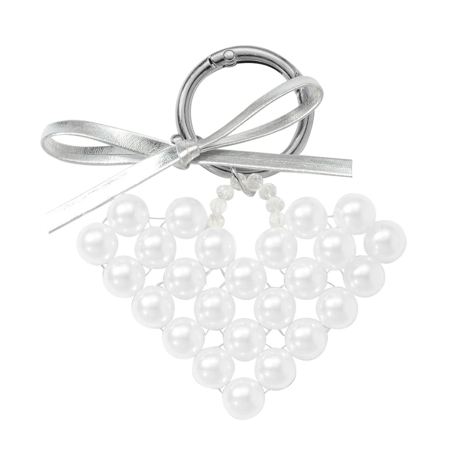 1 Piece Beaded Heart Bag Charm Picture10