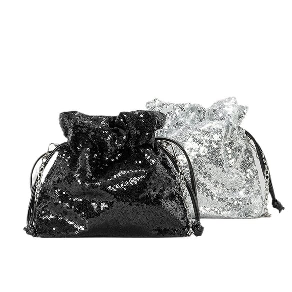 1 pieza de lujosos y elegantes bolsos de mano con lentejuelas para mujer