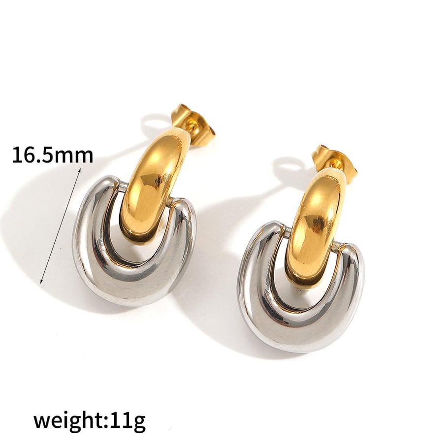 1 Pair Ins Style Stainless Steel Drop Earrings 