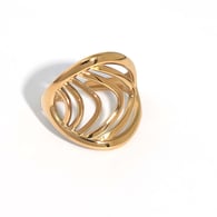 Gold color/One size/1件戒指 