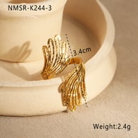 NMSR-K244-3 Gold Wing Ring/One Size Picture3