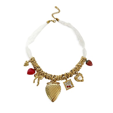 1 Piece Heart Stainless Steel Gold Color Pendant Necklace h5 
