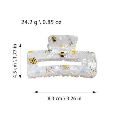 1 Piece Sweet Bee Acrylic Women's Hair Claws h5 Picture4