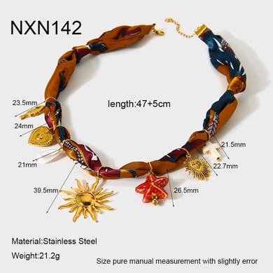 1 Piece Luxurious  Elegant Heart Sun  Women's Pendant Necklaces h5 