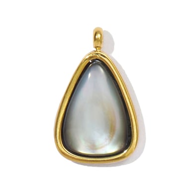 1 Stück Retro Droplet Natursteine Damen Anhänger h5 