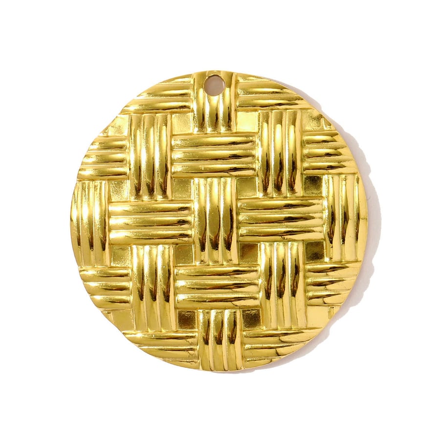 1 colgante clásico rectangular de acero inoxidable para mujer 
