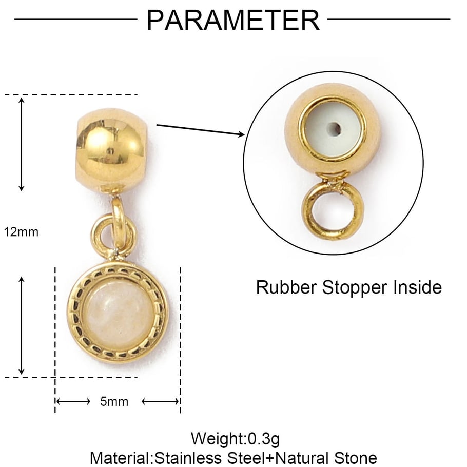 1 Piece Delicate Natural Stones Women's Pendants 