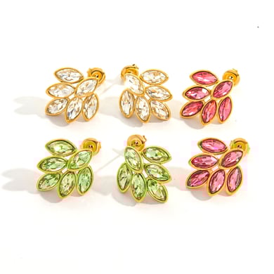 Simple and Elegant Stainless Steel Women's Stud Earrings h5 Picture5