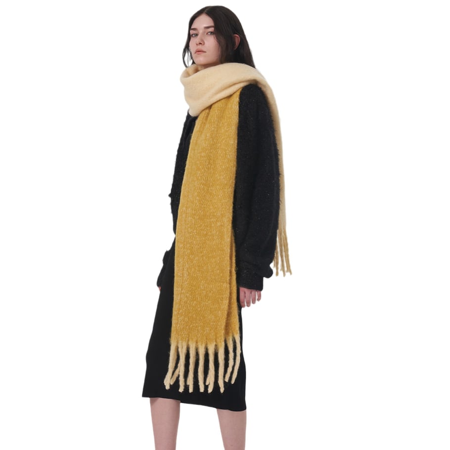 1 Stück einfache Winterschals aus Polyester in gemischten Farben für Damen Bild5