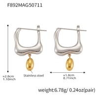 F892-Steel Earrings Picture2