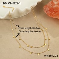 Collana a doppio strato in oro NMSN-H422-1 