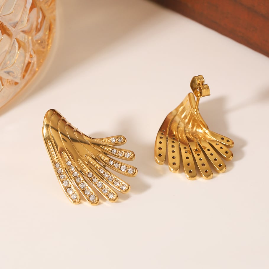1 Pair Elegant Light Luxury Stainless Steel Women's Ear Studs h5Picture5