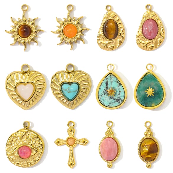 1 Piece Classic Droplet Natural Stones Women's Pendants