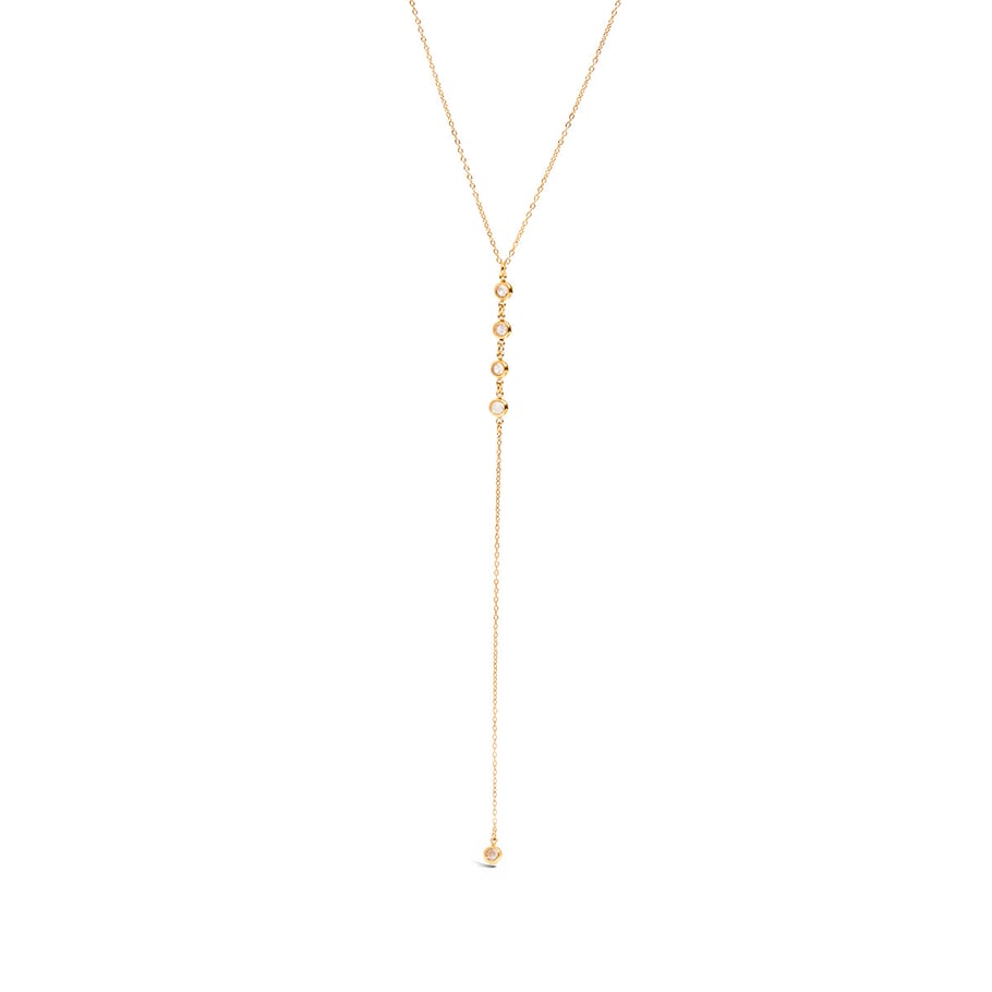 1 collar con colgante de acero inoxidable dorado con borlas delicadas para mujer 