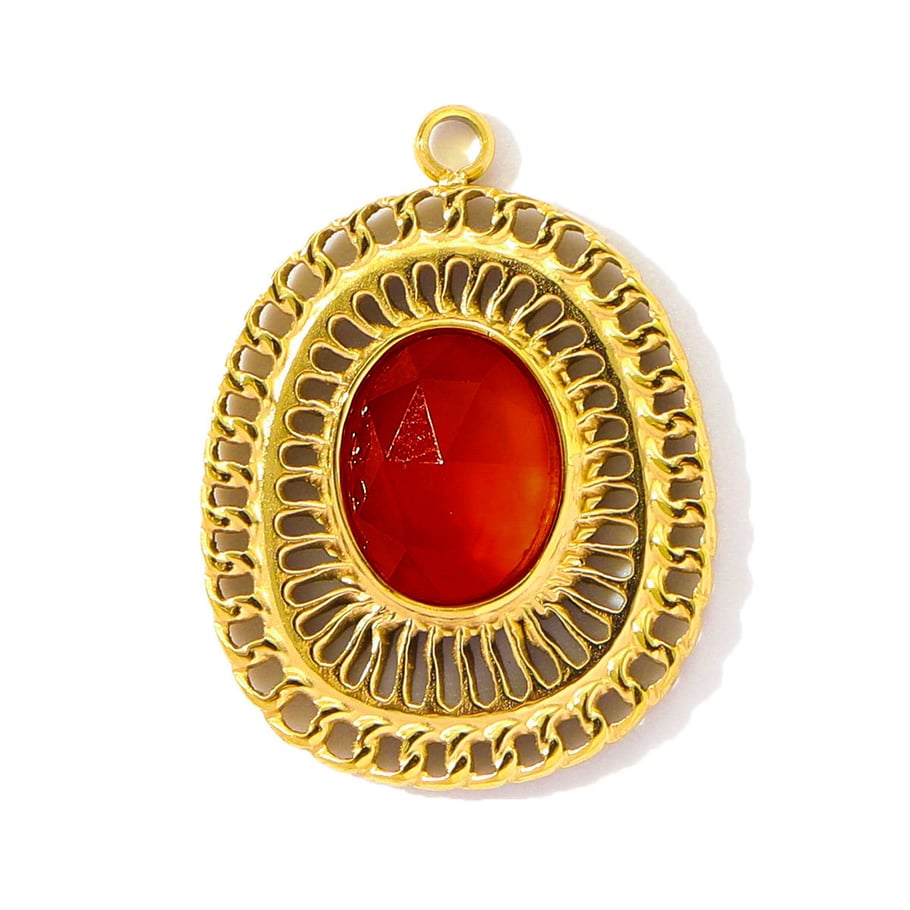1 Piece Vintage Natural Stones Women's Pendants 