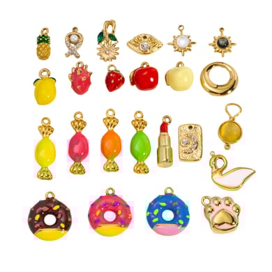 Three Dimensional Cute Fruit Series Stainless Steel DIY Pendant h5 Picture5