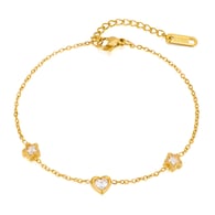 GS1712- Pulsera de acero dorada Imagen4