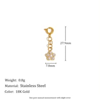 Spring Clasp E6989 Pendant - Gold Picture5