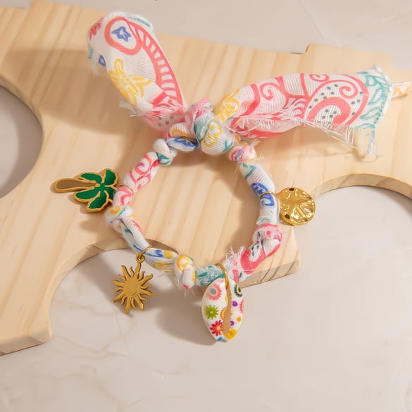 1 Stück Simple Series Casual Turtle Silk Goldfarbene Muschel Damen-Charm-Armbänder