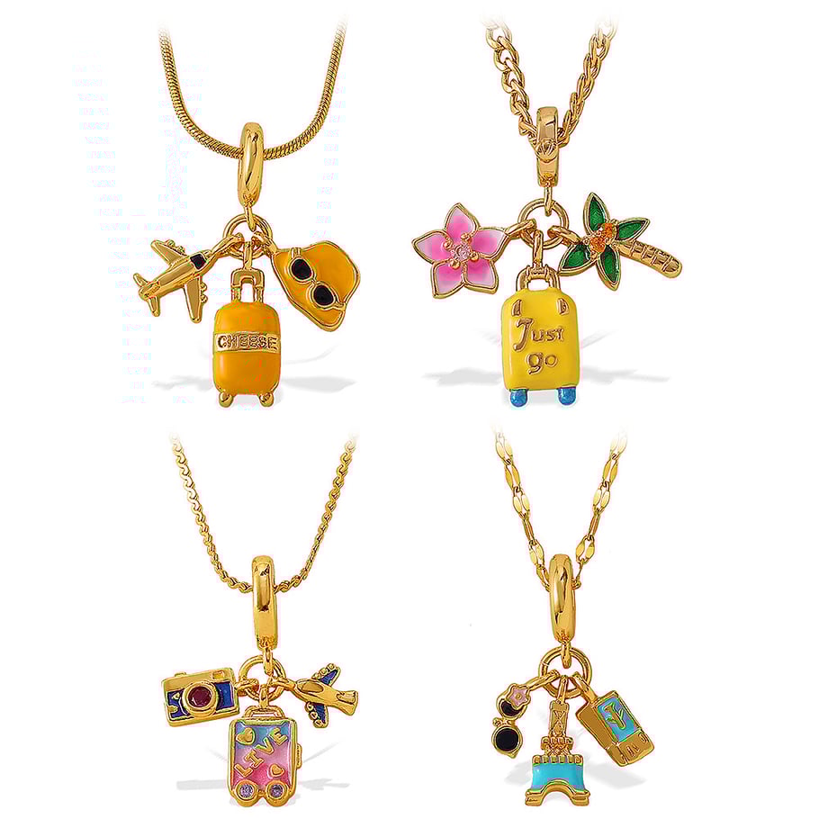 1 Piece Stainless Steel Gold Color DIY Pendant Necklace h5Picture6