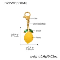 D295-Gold Lemon Pendant Picture4