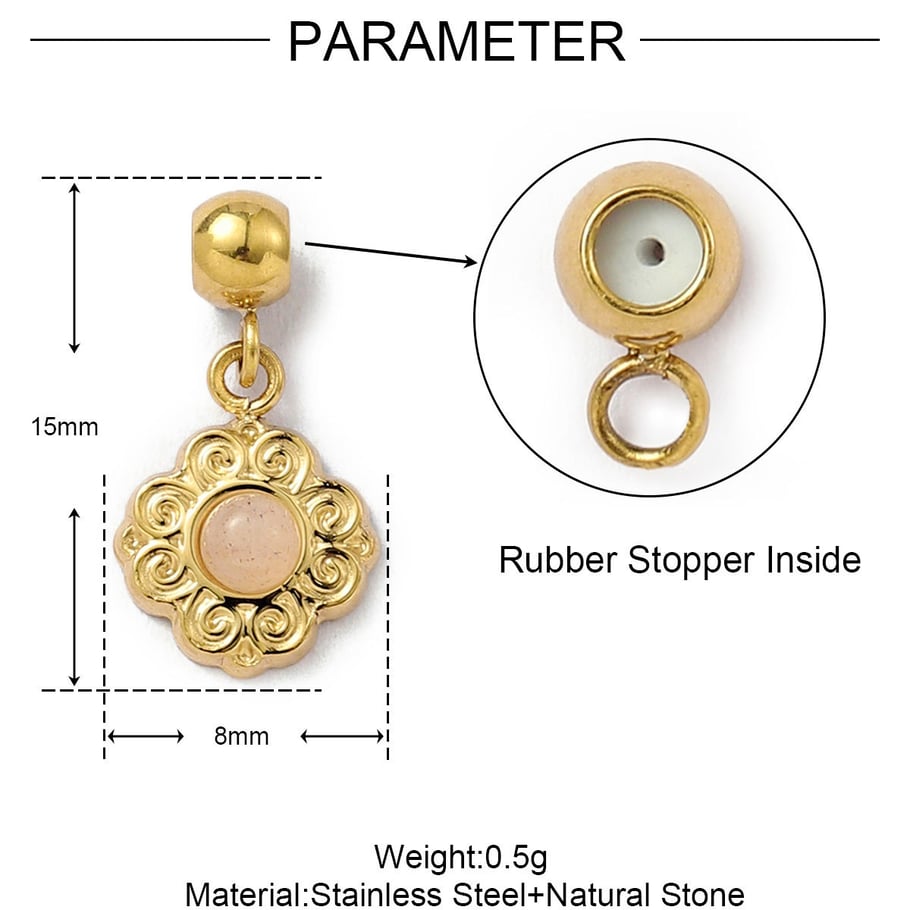 1 Piece Retro Devil's Eye Natural Stones Women's Pendants 