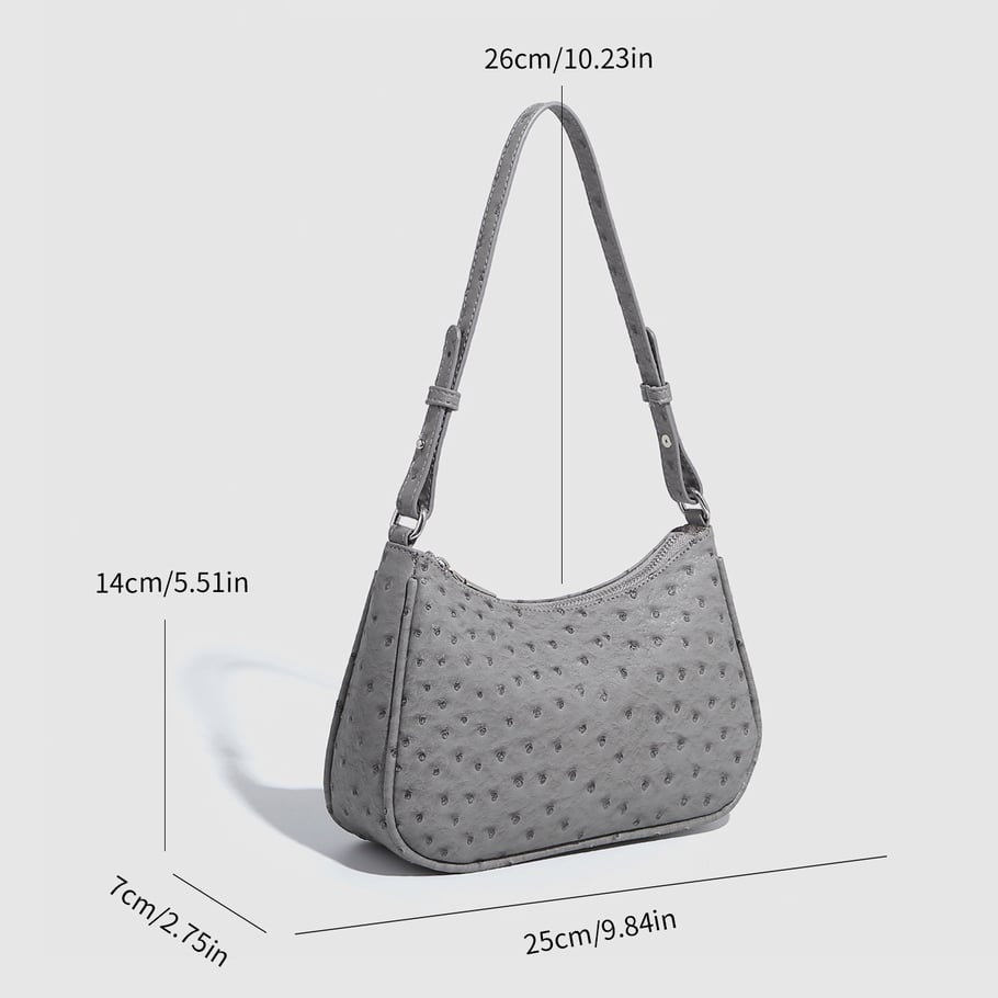 1 Piece Simple Fashion Classic Rivet PU Women's Shoulder Bags 