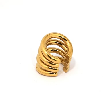 1 Stück einfache Ohrmanschetten aus Edelstahl in verschiedenen Farben und Gold für Damen h5 