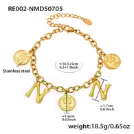 RE002-N Gold DIY Bracelet 16+5cm 