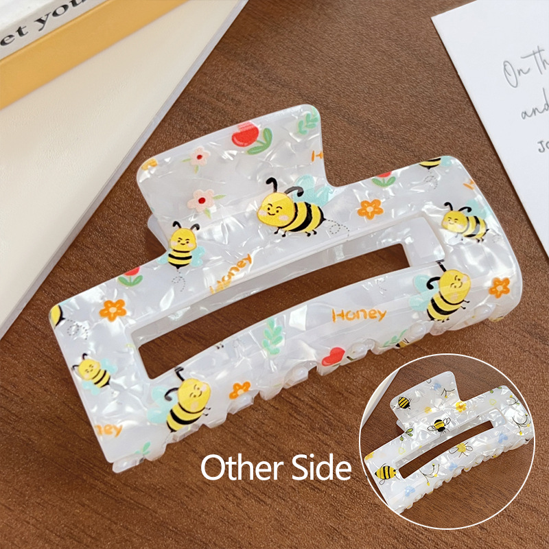 1 Piece Sweet Bee Acrylic Women's Hair Claws 