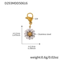 D293-Golden Flower Pendant Picture2