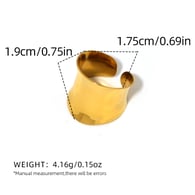 Gold color/One size/One piece ring 