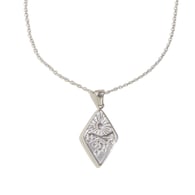 Diamond Sun and Moon Pendant Necklace - Steel Picture2