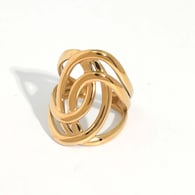 Gold color/One size/1件戒指 