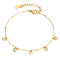 GS1715-Pulsera de acero dorada Imagen7