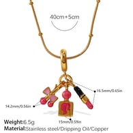 PJ867G-XL567G1.3MM slangenbot clip kogelketting- Afbeelding5