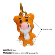 PJ639OEG Orange Oil Drop Pendant Picture6